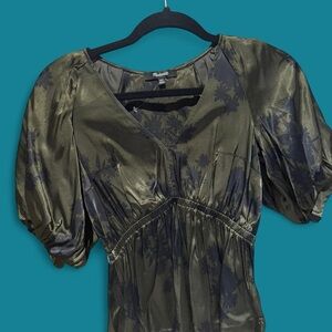 Chic Puff Sleeve Floral Top